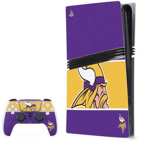 NFL Minnesota Vikings Zone Block PS5 Pro Bundle Skin
